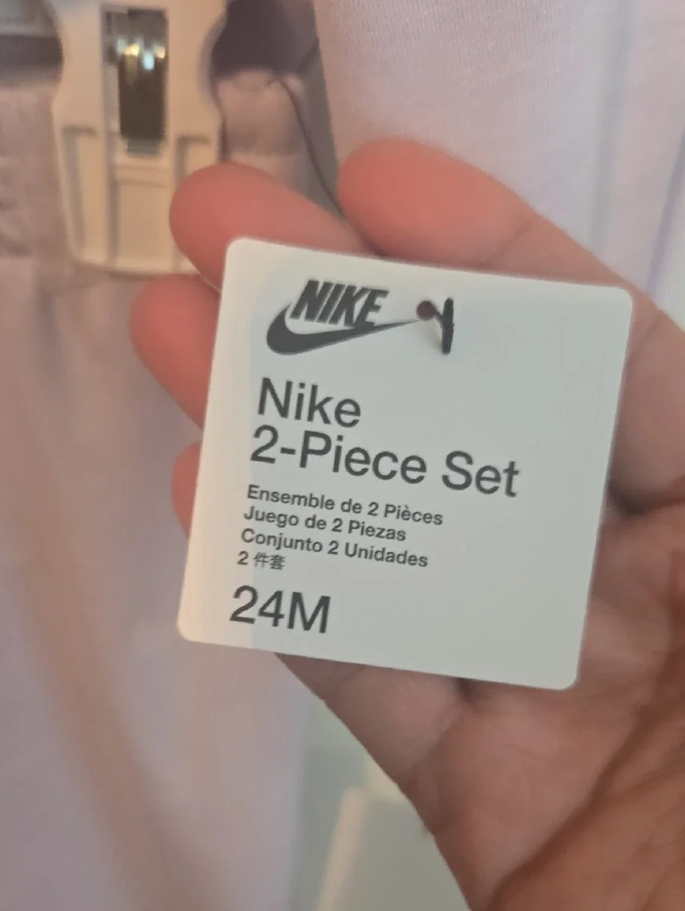 Nike Kids' Lavender Sweatshirt & Wide-Leg Joggers Set